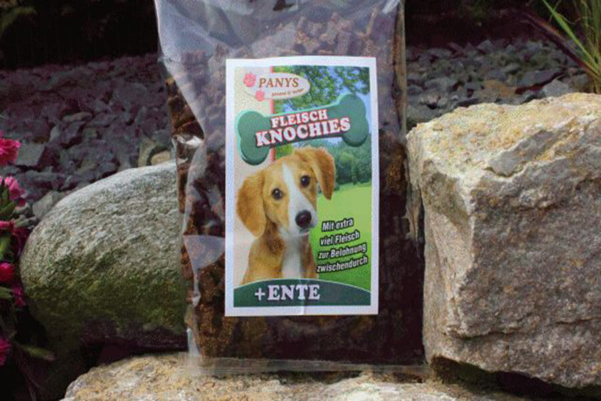 Fleischknochies mit Ente