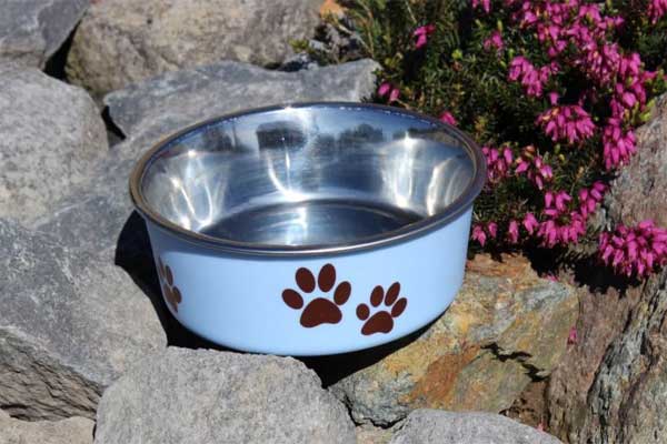 Edelstahlnapf Luna hellblau